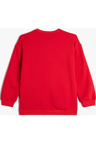 Koton Minnie Mouse Ve Mickey Mouse Sweatshirt Lisanslı Uzun Kollu Bisiklet Yaka Şardonlu Kırmızı 4wkg10692ak 4WKG10692AK414 Kırmızı