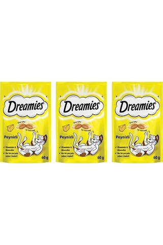 Dreamies Peynirli Kedi Ödül Bisküvisi 3 x 60 G