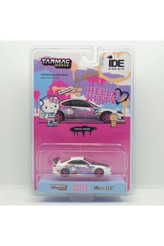 Tarmac Works Vertex Nissan Silvia S15 Hello Kitty İndonesıa Dıecast Expo 2024 Blister Paket