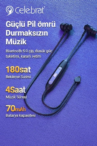 Celebrat A20 Kablosuz Mıknatıslı Spor Kulakiçi Kulaklık