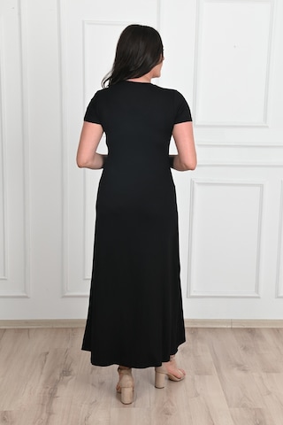 Koza Butik Kadın Yırtmaç Detaylı Elbise 5174-23 001