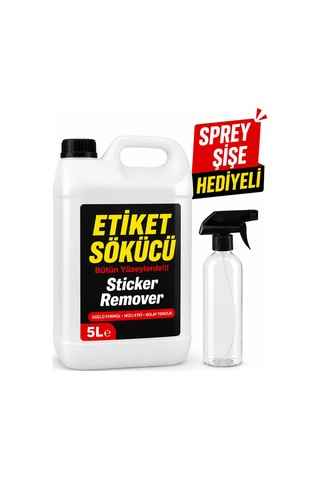 Auto Wiwax Etiket Sökücü Sprey Yapışkan Sticker Kalıntısı Temizleyici Ppf Sökücü 5 Litre