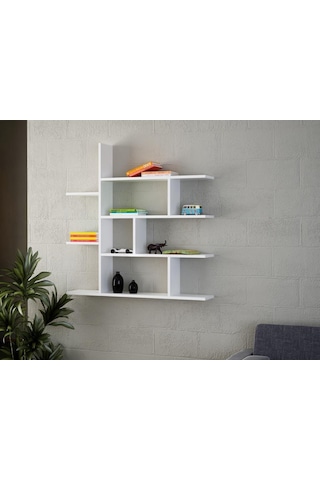Dekorister Motif Kitaplık 2 Beyaz