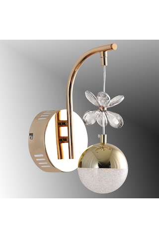 Tt099-fsr Tt Ayd Toplu Taşlı Fransız Sarı 3 Renk Işık Led Aplik Rose Gold