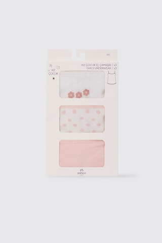 Panço Kız Çocuk Pudra 3'lü Atlet Seti 2612gk14007 Pembe