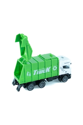 Çöp Kamyonu Oyuncak Metal Mini Çek Bırak 12 Cm