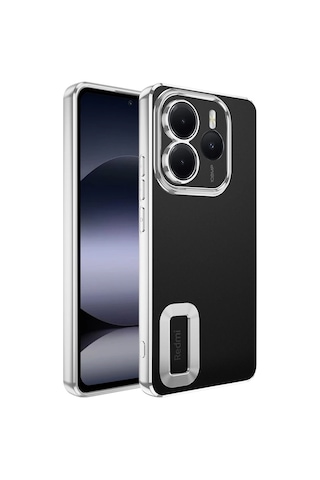Xiaomi Redmi Note 14 5g Kılıf + 9h Ekran Koruyucu Set Kamera Lens Korumalı Şeffaf Parlak Kenar Logo Çok Renkli