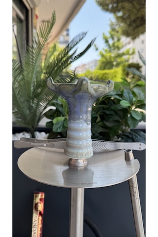 Mr Eds E24 Big Boss Pro Eco - Çelik Silver & Mr Eds L27 Taycan Nargile Lülesi