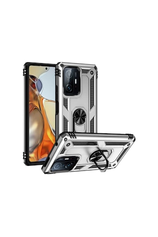Xiaomi Mi 11T Pro 5G Kilif Zore Vega Yüzüklü Standli Zirh Kilif 551967387