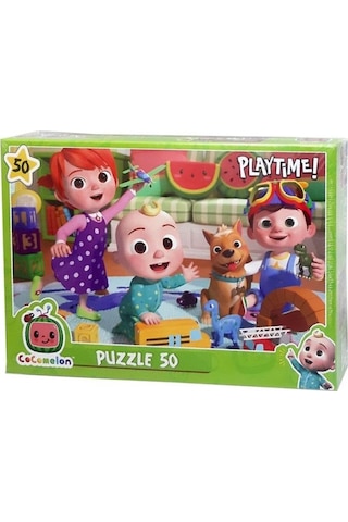 Laço Kids Cocomelon 50 Parça Puzzle Playtime, Çocuklar Için Yapboz
