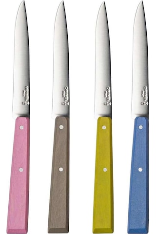 Opinel Bon Appetit Ahşap 4'lü Biftek Kamp Bıçak Seti Çok Renkli