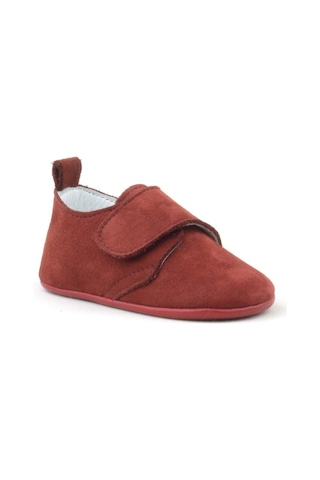 Hapshoe Kids Hakiki Deri Bordo Cırtlı Kız Bebek Patik Bordo