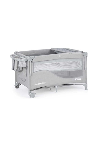 Kanz Pretty+plus Anne Yanı & Oyun Parkı Park Yatak Gri