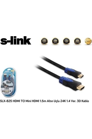 S-Link Slx-825 Mini Hdmi - Hdmi Kablo 1.5 Metre