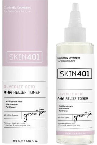 Skin401 Glikolik Asit Aha Aydınlatıcı Etkili Leke Karşıtı Tonik 200 ML