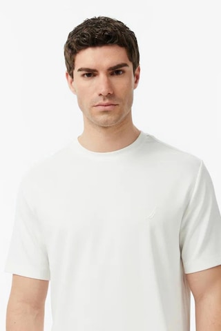 Nautica Erkek Beyaz Regular Fit T-shirt-14592
