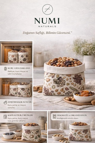 Premium Balmumu Bakliyat-sebze Saklama Kesesi 2 Li Set 30x30 Cm Çok Renkli