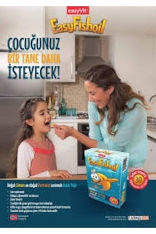 Easyfish Oil Omega 3 30Tablet Limon Ve Portakallı 3 Adet