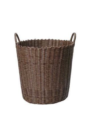 Pazly Suntek El Dokuması Taşınabilir Çamaşır Sepeti - Kahverengi Kahverengi