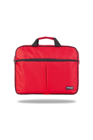 Classone Wtx302 Wtxpro Serisi 15.6 İnch Su Geçirmez Kumaş Apple Uyumlu MacBook , Laptop , Notebook El Çantası- Kırmızı