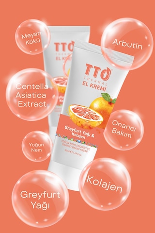 Tto Thermal El Kremi – Greyfurt Yağı & Kolajen (50 Ml)