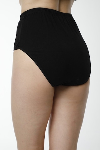 Hmd 1003 3'lü Hamile Lohusa Pamuklu Ribana Bato Külot - Siyah Siyah