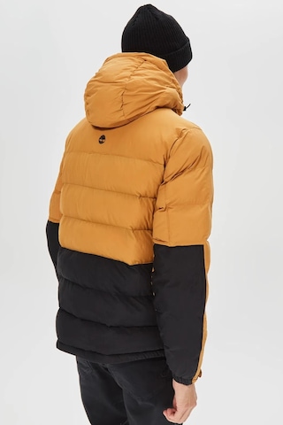 Timberland Oa Puffer Kapüşonlu Erkek Mont Sarı Sarı - Siyah