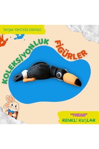 Tavşan Yumi Renkli Kuşlar Koleksiyonu - 4 Parça 5-7 Cm Hareketli Oyuncaklar Ve Bilgilendirici Kartlar "