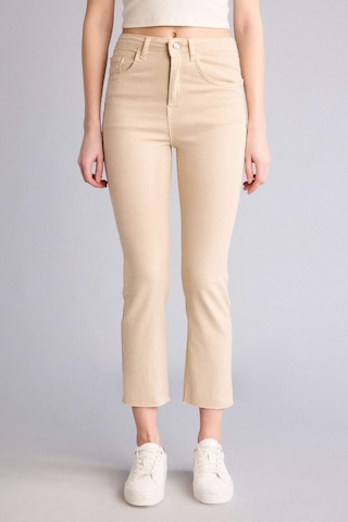 DeFacto Crop Flare Fit Yüksek Bel Bilek Boy Jean Pantolon E8017AX25SMBG737