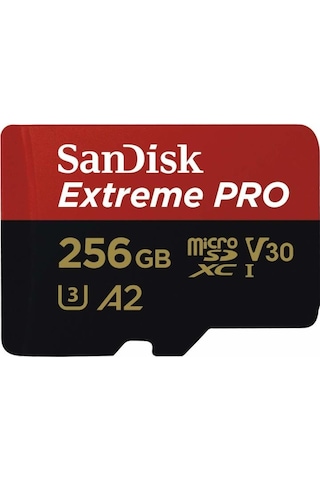 Sandisk Extreme Pro 256Gb Micro Sdxc Uhs-I U3 A2 V30 Hafıza Kartı