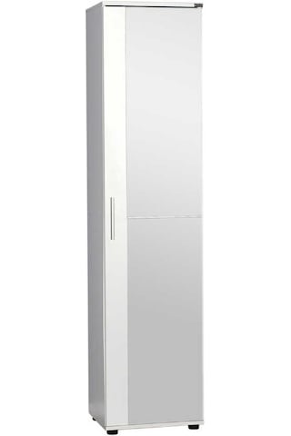 Porto 10 Raflı Tek Kapaklı Aynalı Ayakkabılık Mat Beyaz 45x187x36 Cm Gxyxd