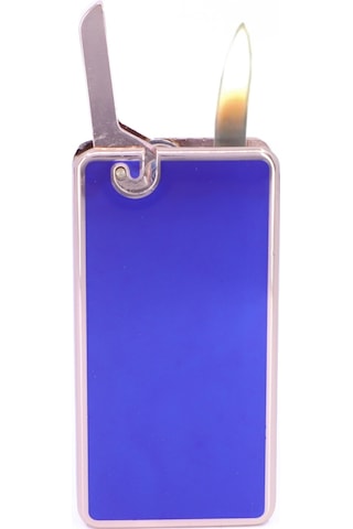 Metal Kasa Çakmak Mum Alev - Soft Flame - Mor