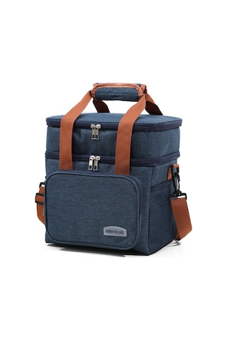 Dinosaurs Life Çift Katmanlı Dış Mekan Öğle Yemeği Çantası Gıda Yalıtım Çantası Piknik Postacı Çantası Altın