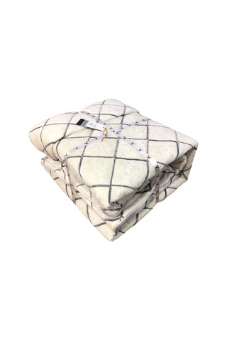 Viola Home Hermes Kadife Çift Kişilik Yatak Örtüsü 250 X 260 Krem