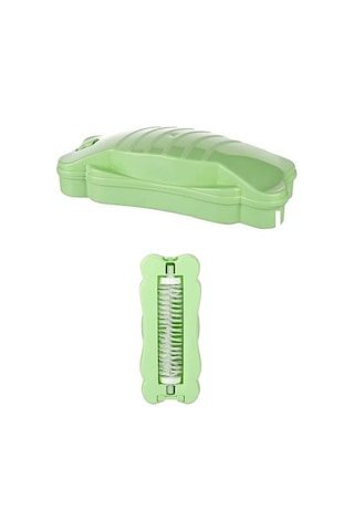 Kelebek Tasarımlı Tek Fırçalı Gırgır 17x7x4 cm Yeşil
