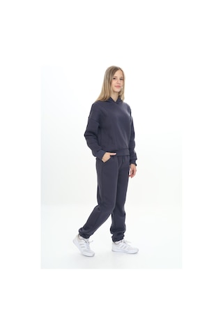 Toontoy Kız Çocuk Kapüşonlu Eşofman Takım Füme Melanj