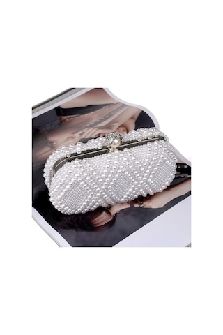 Wondernest Kadın Moda Ziyafet Parti Parfüm İnci Çanta Tek Omuz Crossbody Çanta Altın