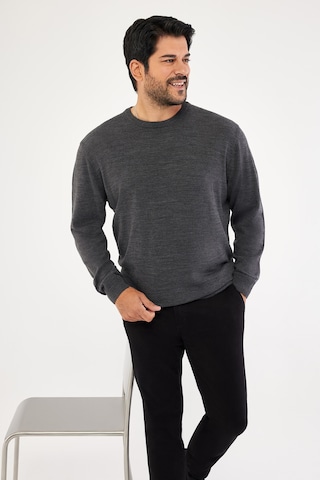 AC&Co / Altınyıldız Classics Altinyildiz Classics Erkek Antrasit-Melanj Standart Fit Normal Kesim Bisiklet Yaka Triko 4A4923100001ANMS Antrasit