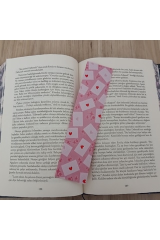 Kitap Ayracı - Sevimli Kalpler Zarf