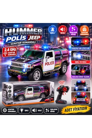 Wh327-10 Hummer Jeep Parlak Oyuncak Çok Renkli