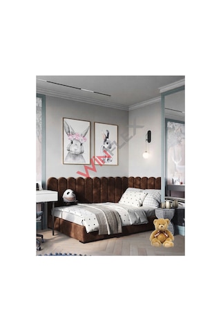 Winflex Yatak Başlık ,duvar Ve Oda Dekorasyon Panel 10adet- 15x100cm Kahverengi 100 x 150 CM