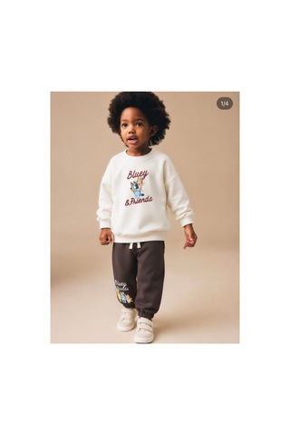 Luccokids Bluey Cocuk Takım Beyaz Beyaz