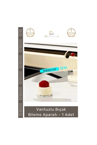 Bıçakbileme Profesyonel Mutfak Vakumlu Pratik Keskinleştirme Şef Vantuzlu Bıçak Bileme - 1 Adet
