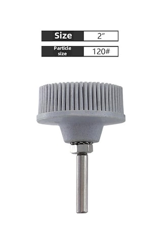 Mufunye Ruıtool 50mm Beyaz 120 Elmas Kumu Kauçuk Fırça - Talaş Kaldırma, Parlatma Ve Zımparalama İçin Elektrik Matkap Disk Fırçası