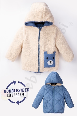 Bebek Vadisi Çift Taraflı Kapüşonlu İçi Peluş Kürklü Kapitone Kalın Kar Kışlık Şişme Erkek Bebek Mont Çocuk Kaban Mavi Bebek Vadisi Çift Taraflı Kapüşonlu İçi Peluş Kürklü Kapitone Kalın Kar Kışlık Şişme Erkek Bebek Mont Çocuk Kaban Mavi