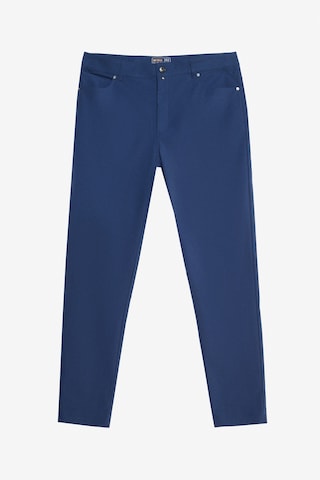 AC&Co / Altınyıldız Classics Erkek Lacı 360 Her Yöne Esneyen Slim Fit Dar Kesim 5 Cep Casual Pantolon Lacı Lacivert