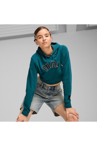 Puma Classics Relaxed Kadın Yeşil Sweatshirt627484