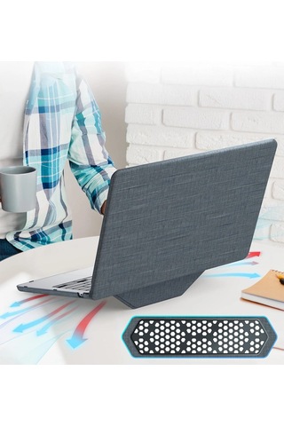 Apple Macbook Pro 13 2020 Macbook Kumaş Kapak - Gri