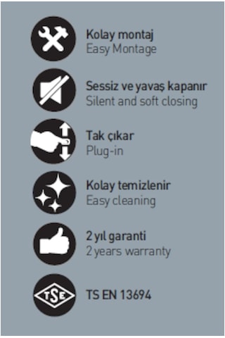 Nkp Fiesta Yavaş Kapanır Klozet Kapağı