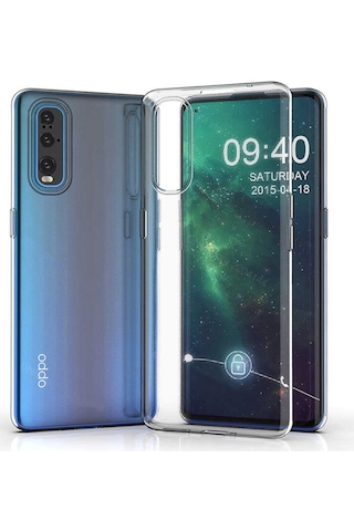 Oppo Reno 3 Pro 5G Kılıf Zore Şeffaf Ince Ve Esnek Süper Silikon Renksiz